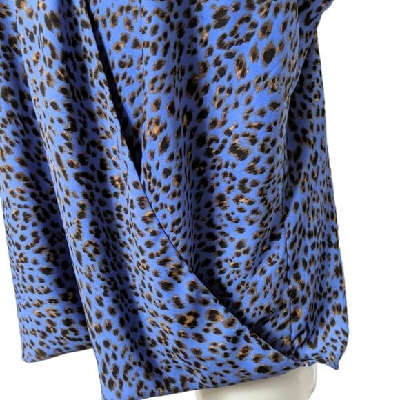 VERONICA M Animal Print Surplice Front Tank Top M - Picture 2 of 6